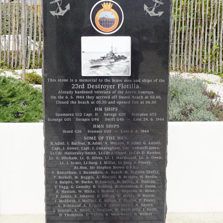 Mémorial 23rd Destroyer Flotilla